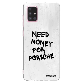 Picasee átlátszó szilikon tok az alábbi mobiltelefonokra Samsung Galaxy A71 A715F - White Dollar