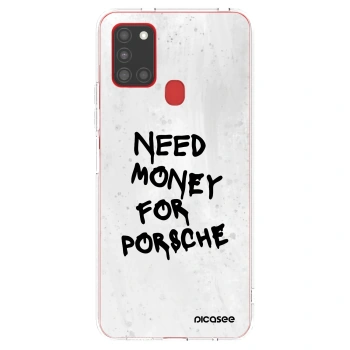Picasee átlátszó szilikon tok az alábbi mobiltelefonokra Samsung Galaxy A21s - White Dollar
