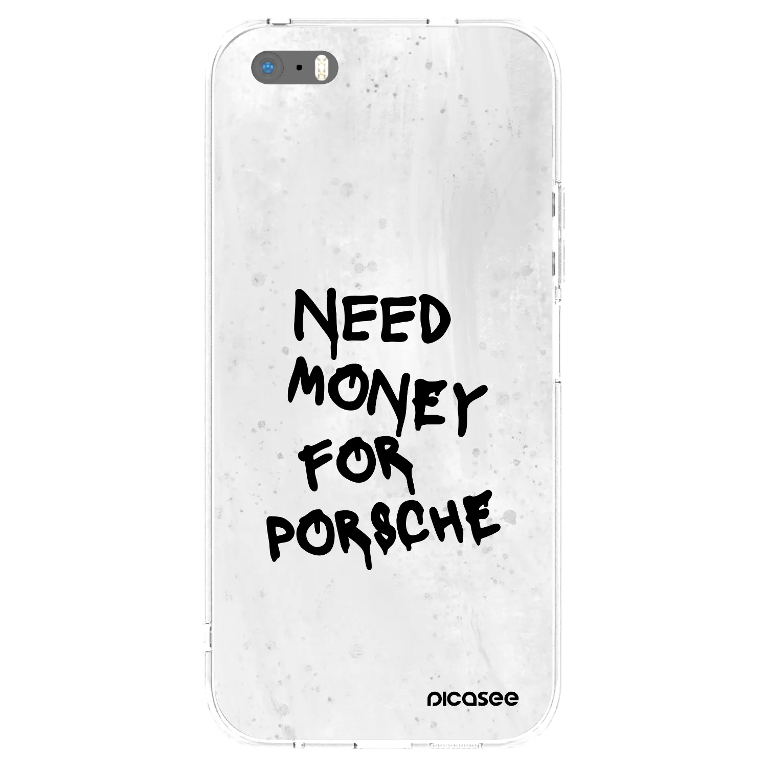 Picasee átlátszó szilikon tok az alábbi mobiltelefonokra Apple iPhone 5/5S/SE - White Dollar