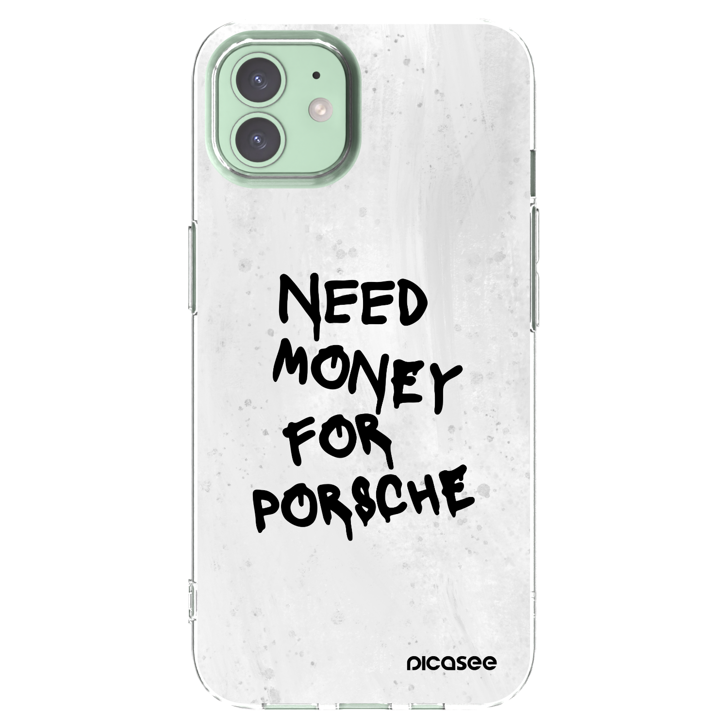 Picasee átlátszó szilikon tok az alábbi mobiltelefonokra Apple iPhone 12 - White Dollar