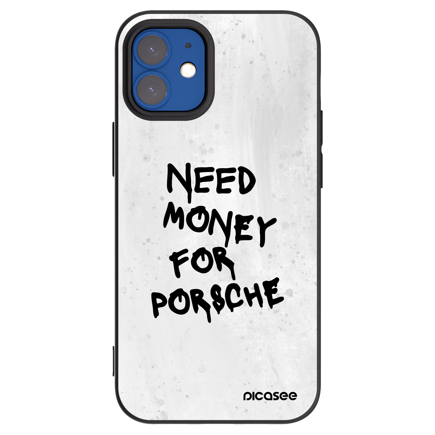 Picasee fekete szilikon tok az alábbi mobiltelefonokra Apple iPhone 12 mini - White Dollar