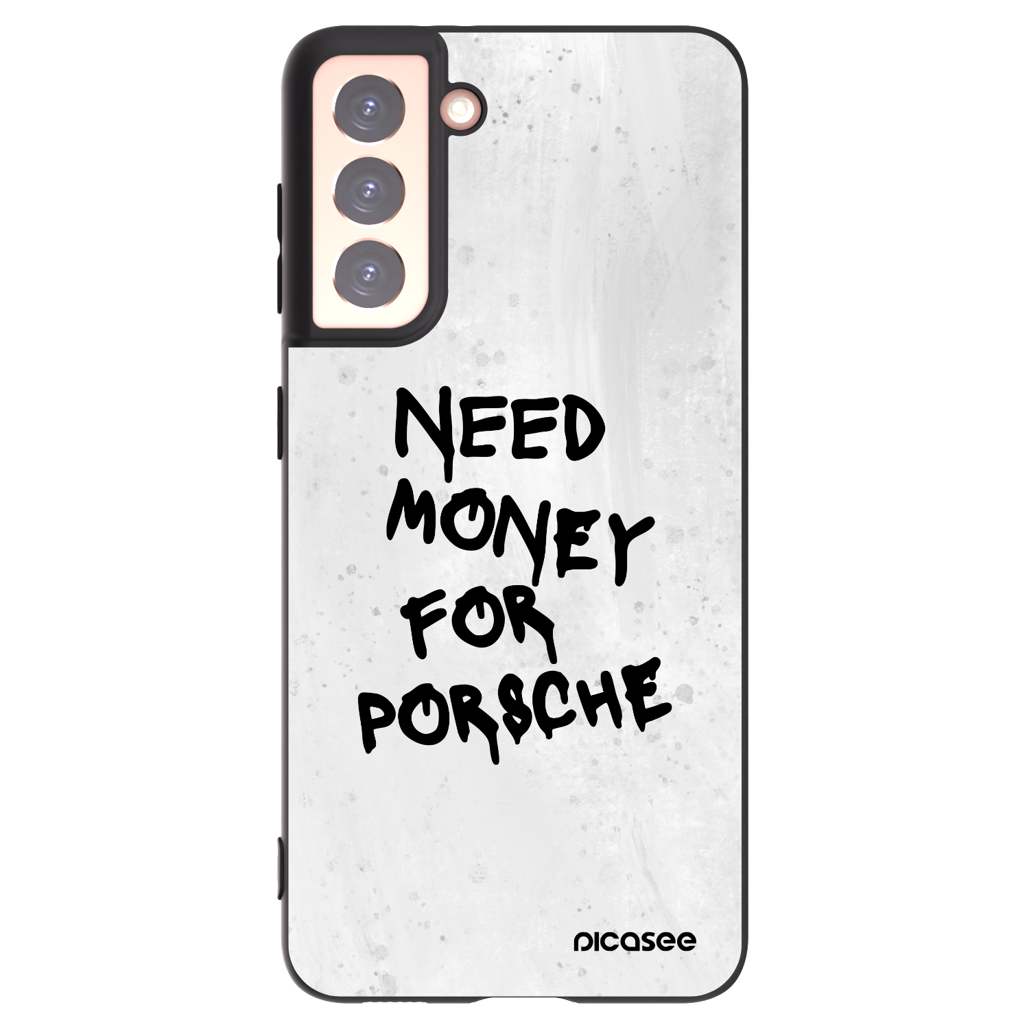 Picasee fekete szilikon tok az alábbi mobiltelefonokra Samsung Galaxy S21 5G G991B - White Dollar