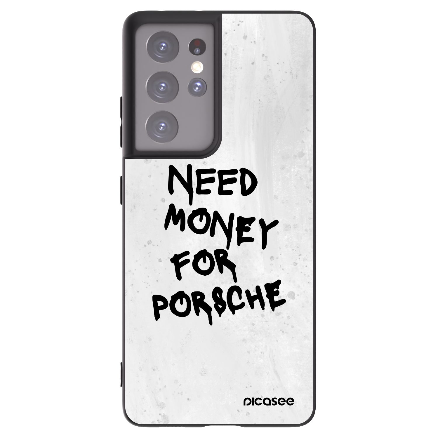 Picasee fekete szilikon tok az alábbi mobiltelefonokra Samsung Galaxy S21 Ultra 5G G998B - White Dollar