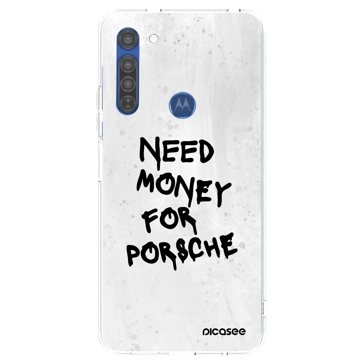 Picasee átlátszó szilikon tok az alábbi mobiltelefonokra Motorola Moto G8 - White Dollar