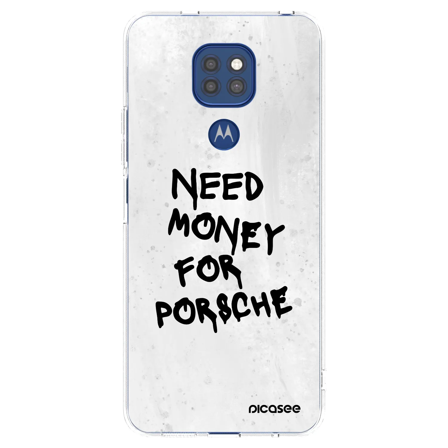 Picasee átlátszó szilikon tok az alábbi mobiltelefonokra Motorola Moto G9 Play - White Dollar