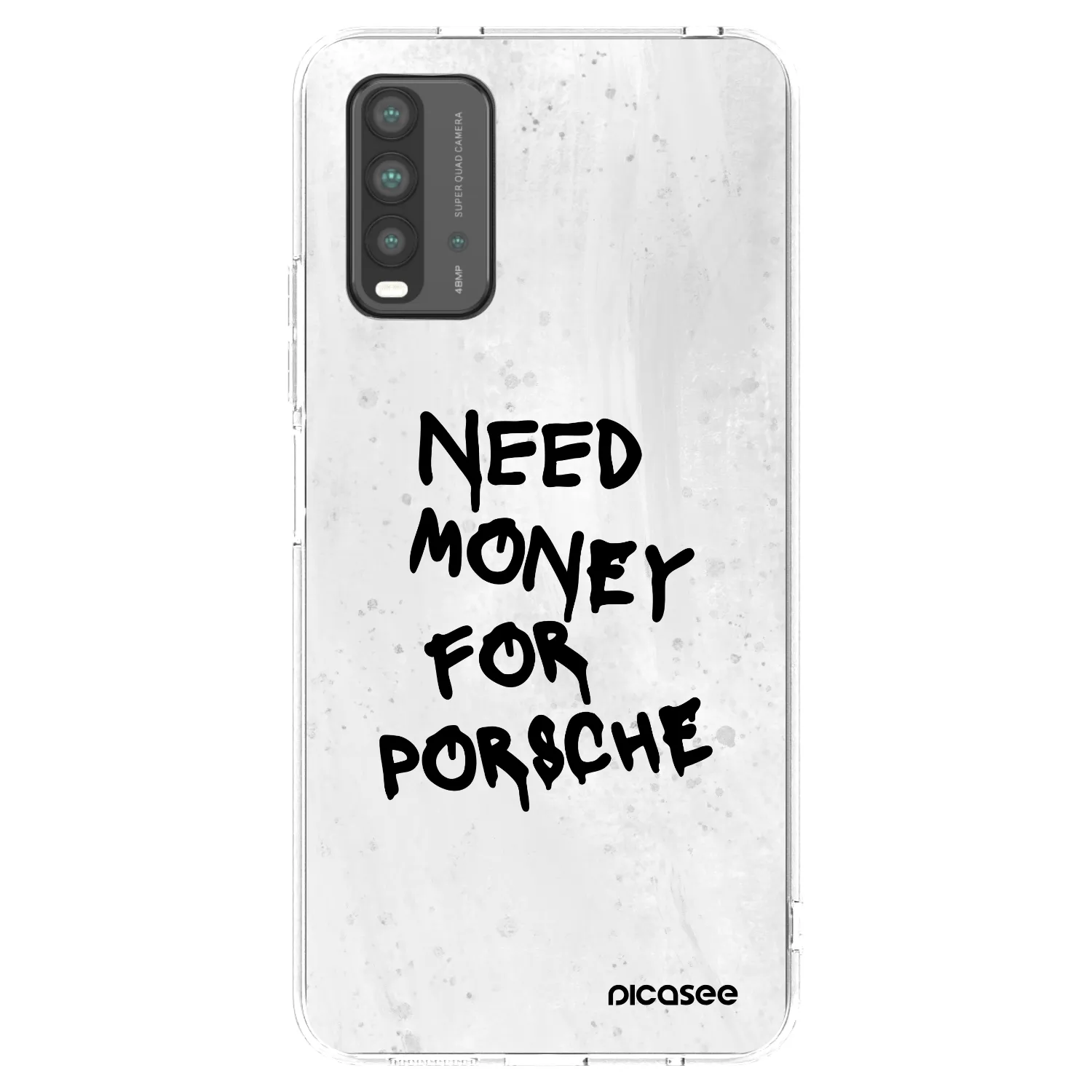 Picasee fekete szilikon tok az alábbi mobiltelefonokra Xiaomi Redmi 9T - White Dollar