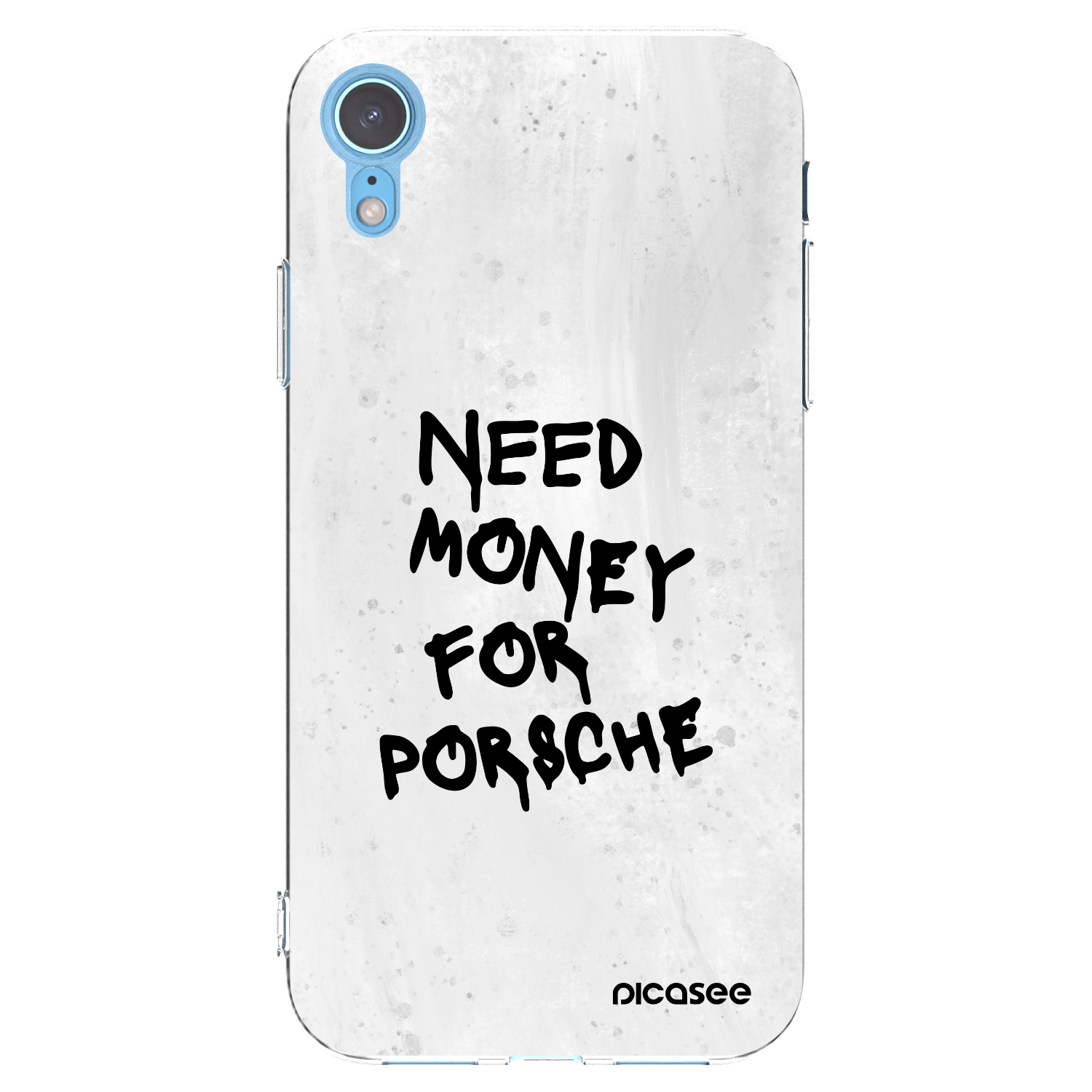 Picasee átlátszó szilikon tok az alábbi mobiltelefonokra Apple iPhone XR - White Dollar