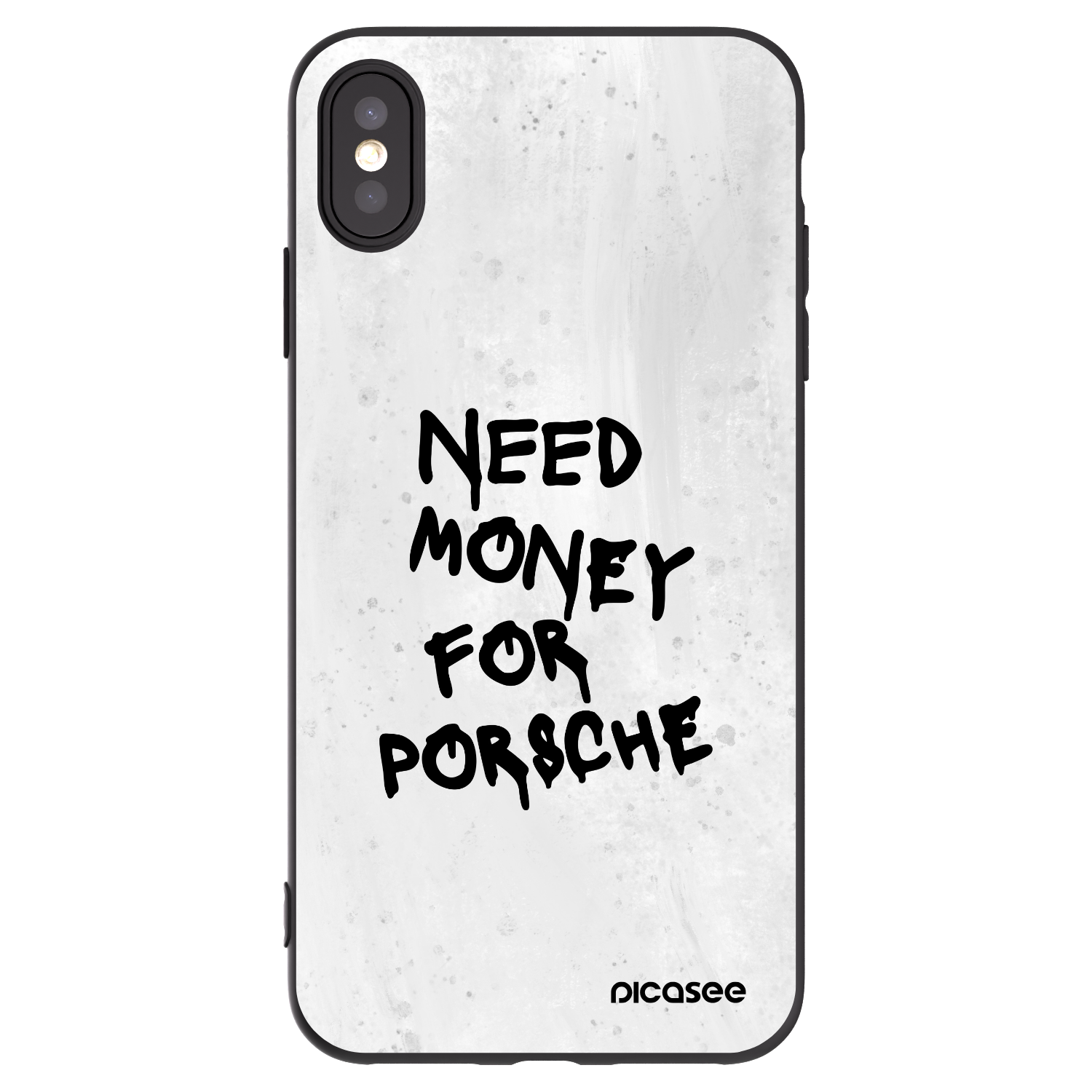 Picasee fekete szilikon tok az alábbi mobiltelefonokra Apple iPhone XS Max - White Dollar