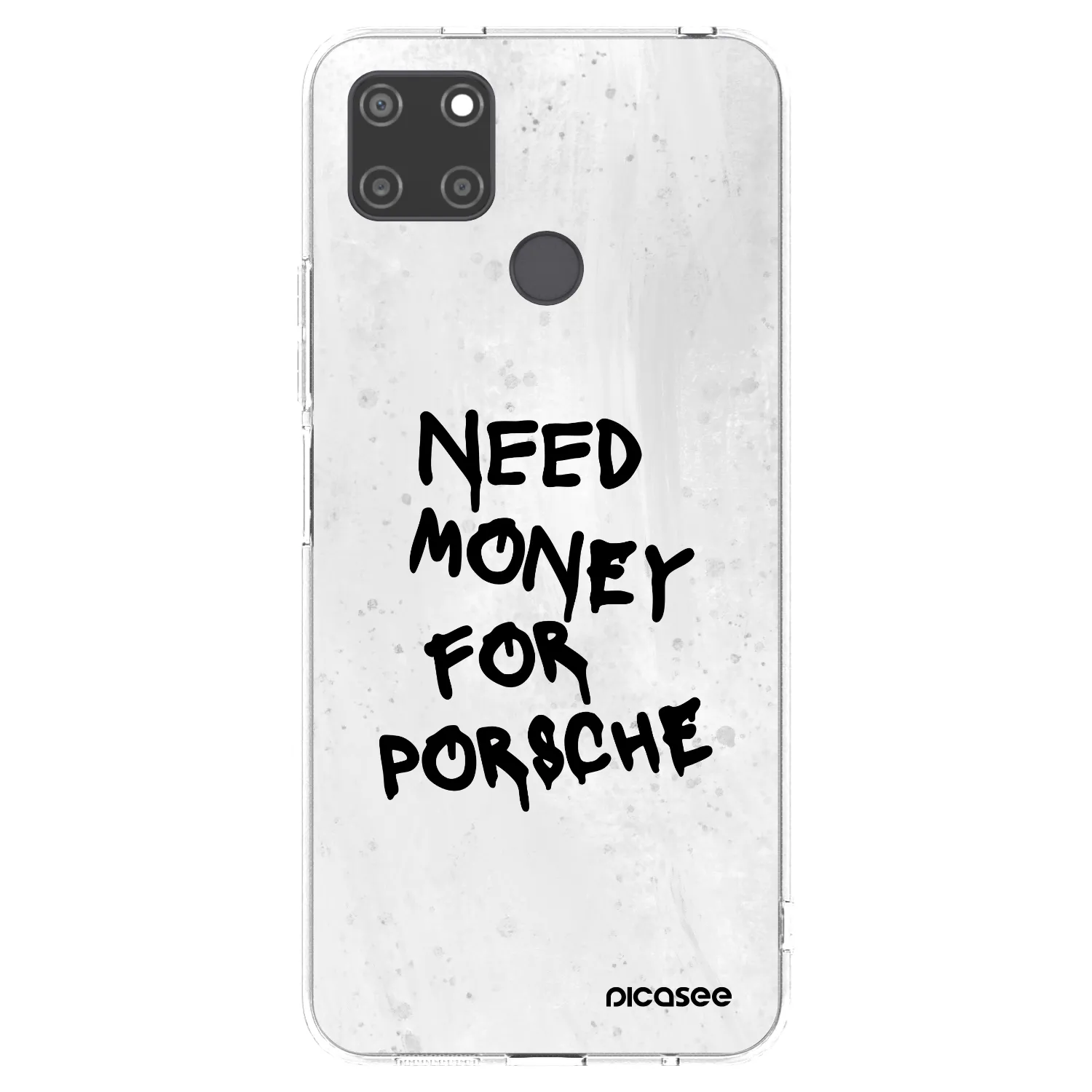 Picasee átlátszó szilikon tok az alábbi mobiltelefonokra Realme C21Y - White Dollar