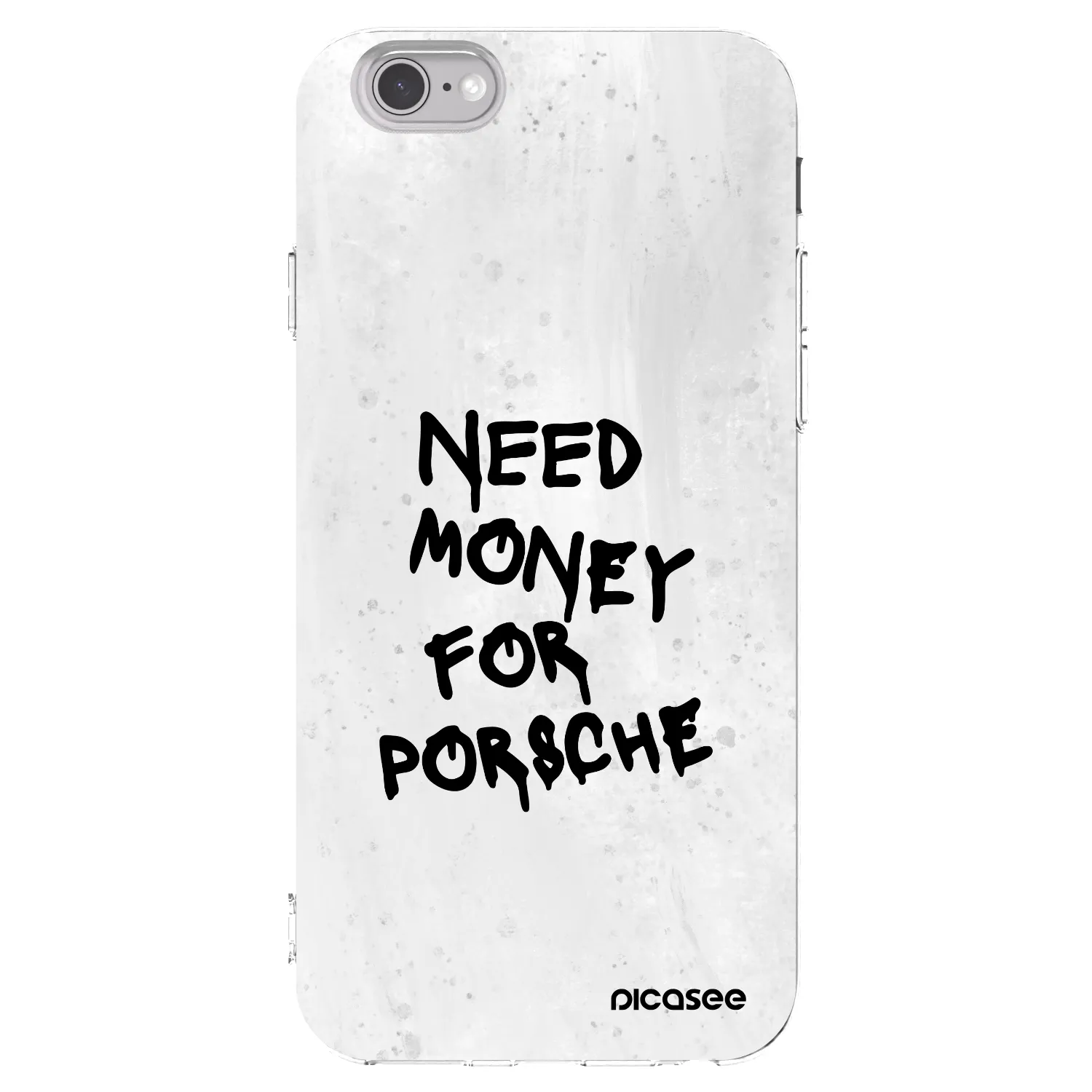 Picasee átlátszó szilikon tok az alábbi mobiltelefonokra Apple iPhone 6/6S - White Dollar