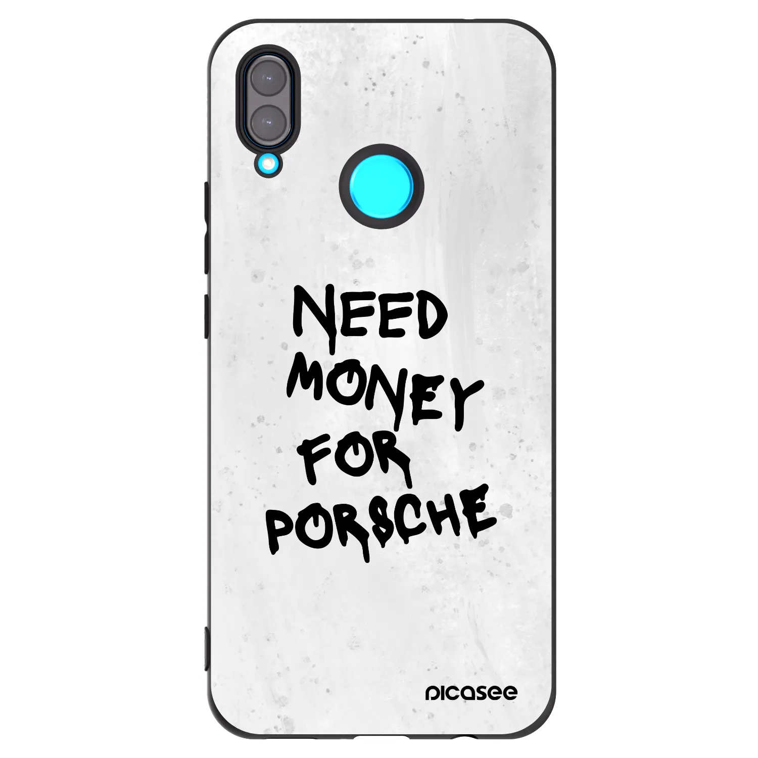 Picasee fekete szilikon tok az alábbi mobiltelefonokra Huawei Nova 3i - White Dollar
