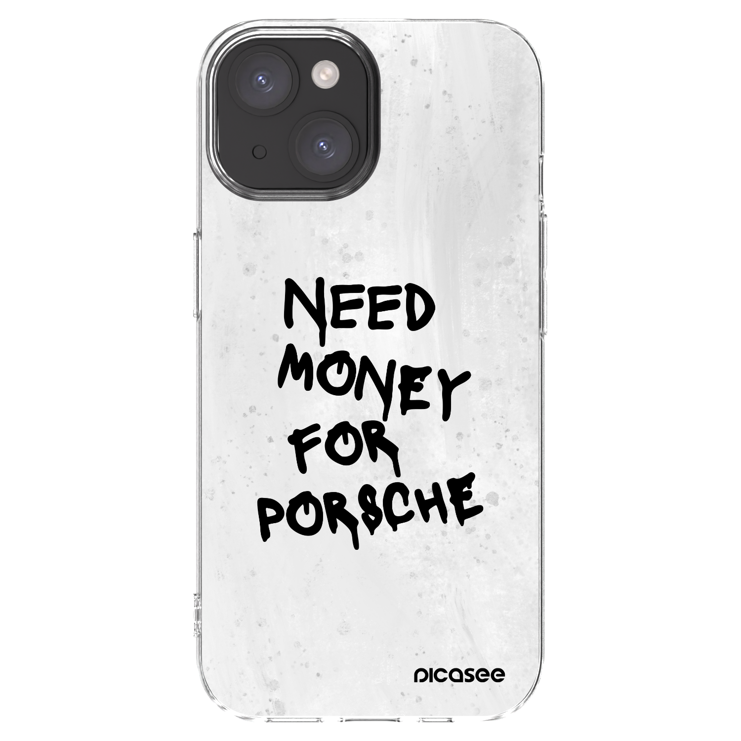 Picasee átlátszó szilikon tok az alábbi mobiltelefonokra Apple iPhone 15 - White Dollar