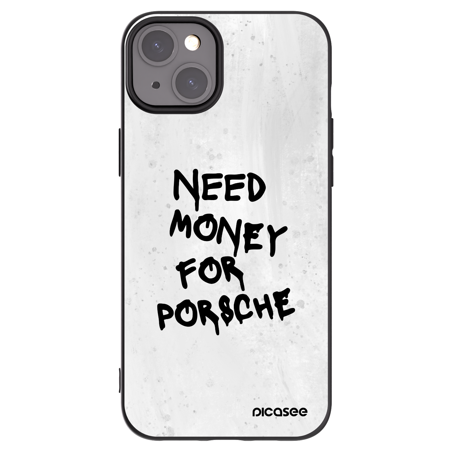 Picasee fekete szilikon tok az alábbi mobiltelefonokra Apple iPhone 15 Plus - White Dollar