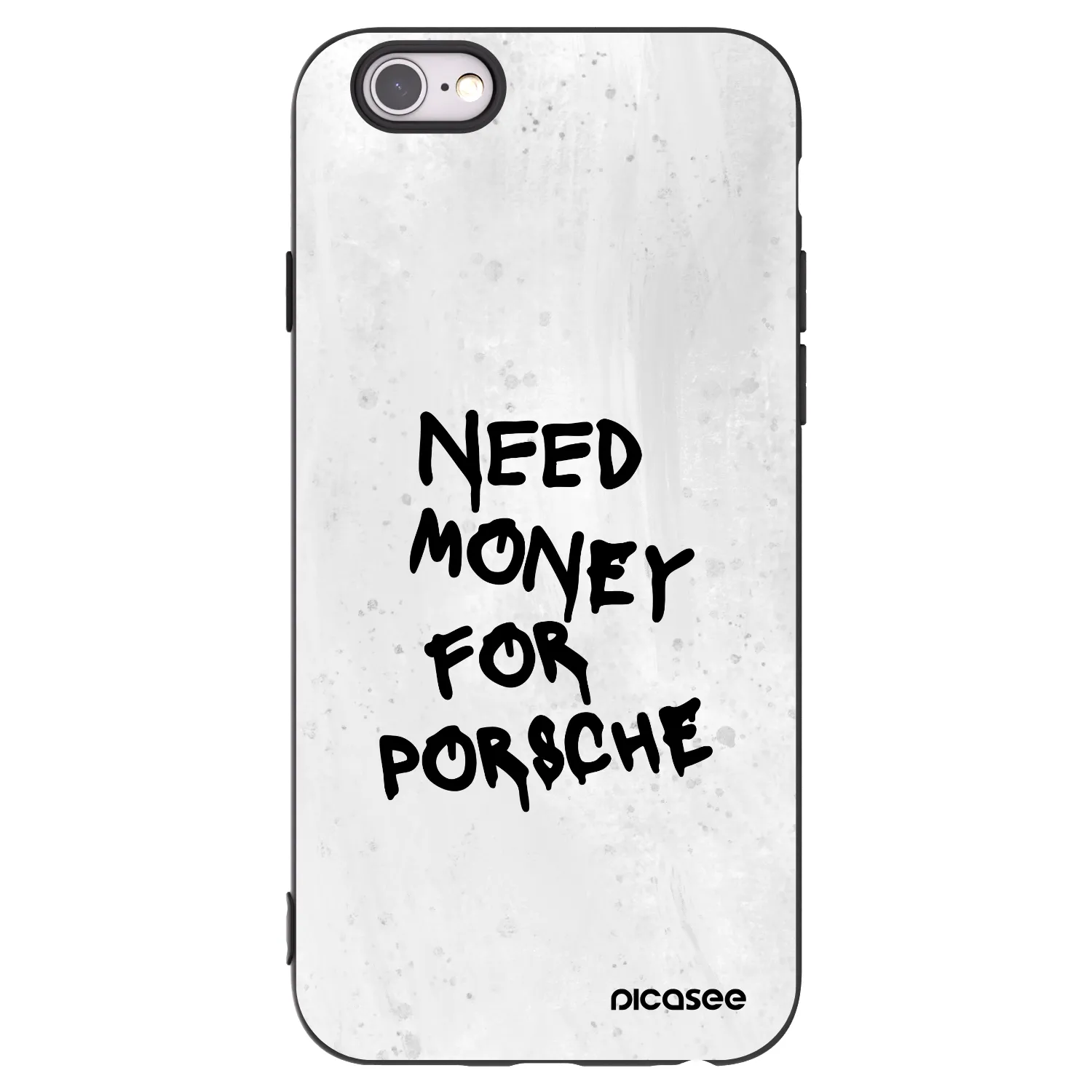 Picasee fekete szilikon tok az alábbi mobiltelefonokra Apple iPhone 6/6S - White Dollar