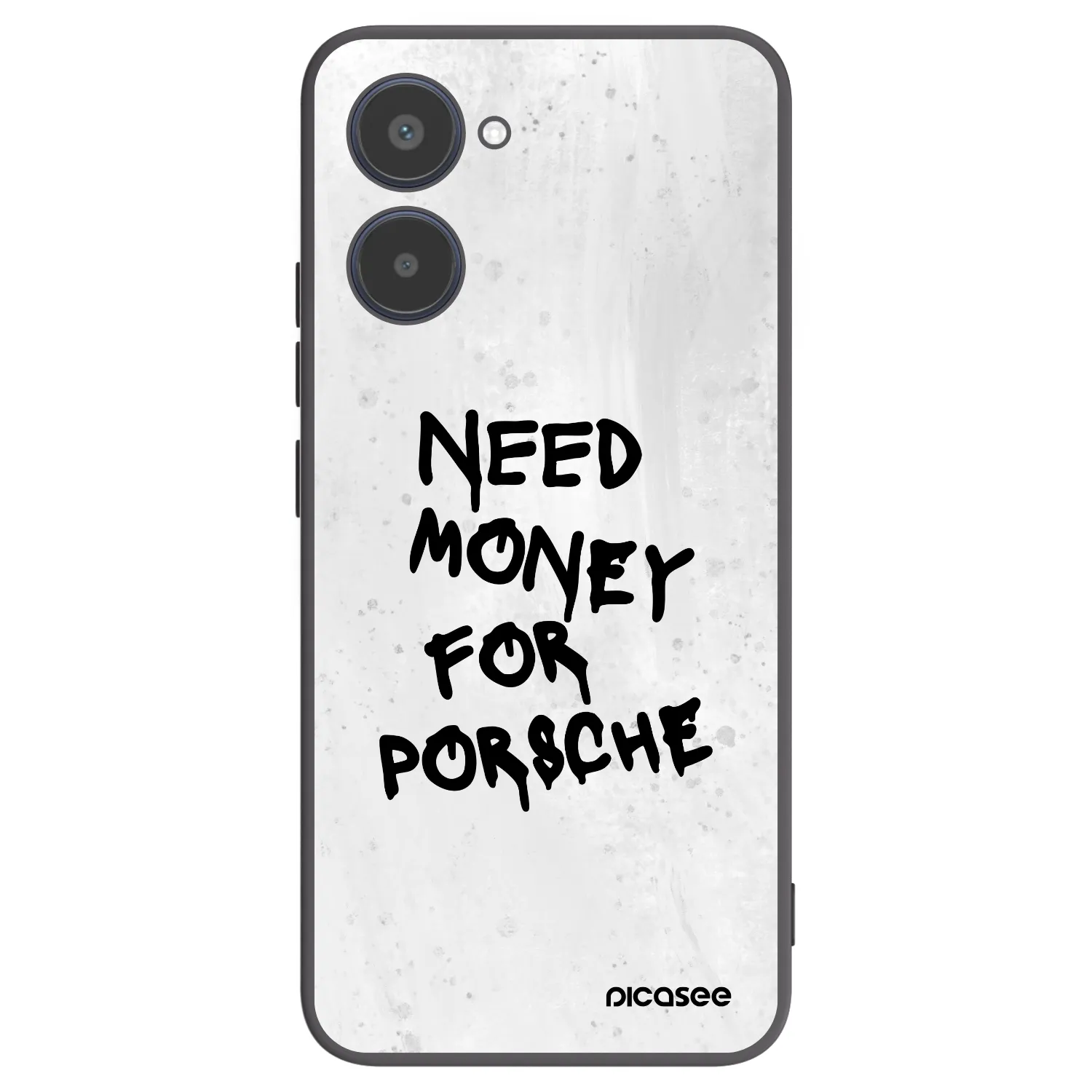 Picasee fekete szilikon tok az alábbi mobiltelefonokra Realme 10 4G - White Dollar