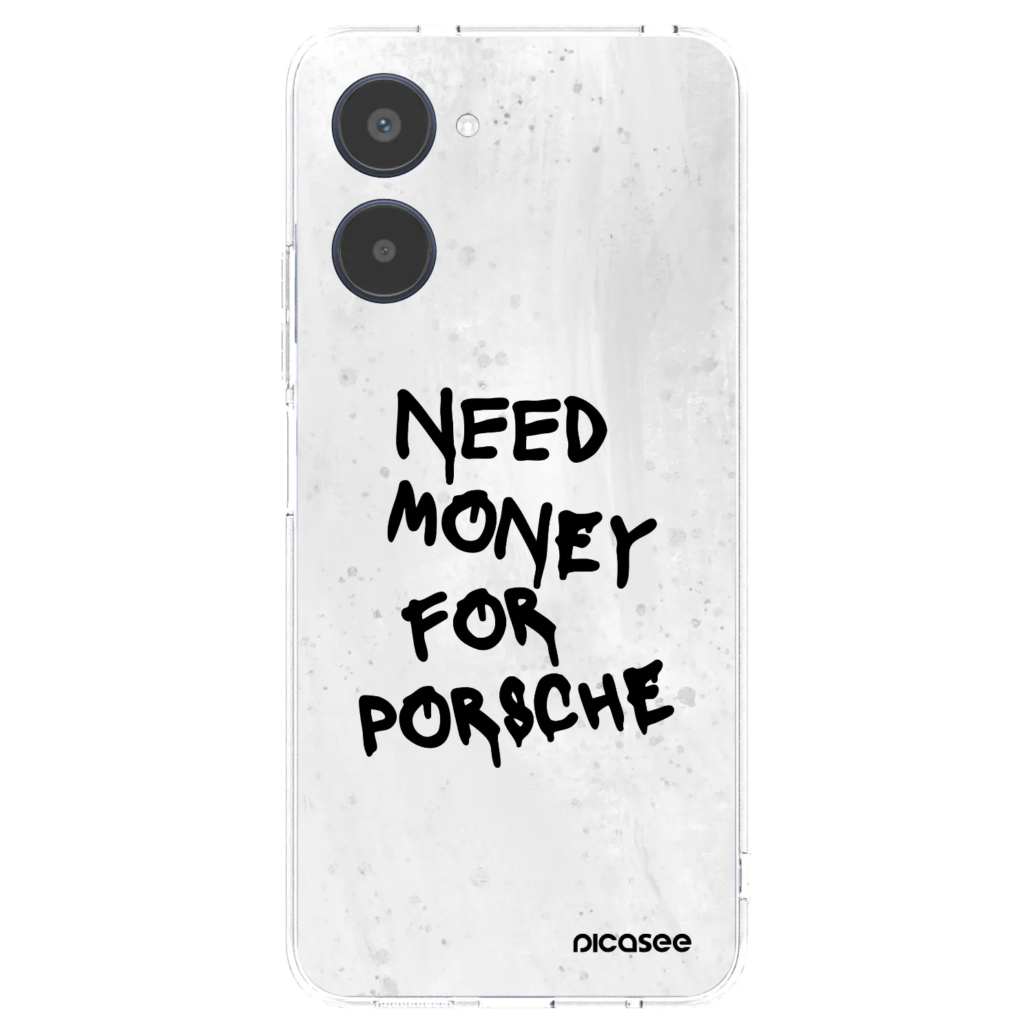Picasee átlátszó szilikon tok az alábbi mobiltelefonokra Realme 10 4G - White Dollar
