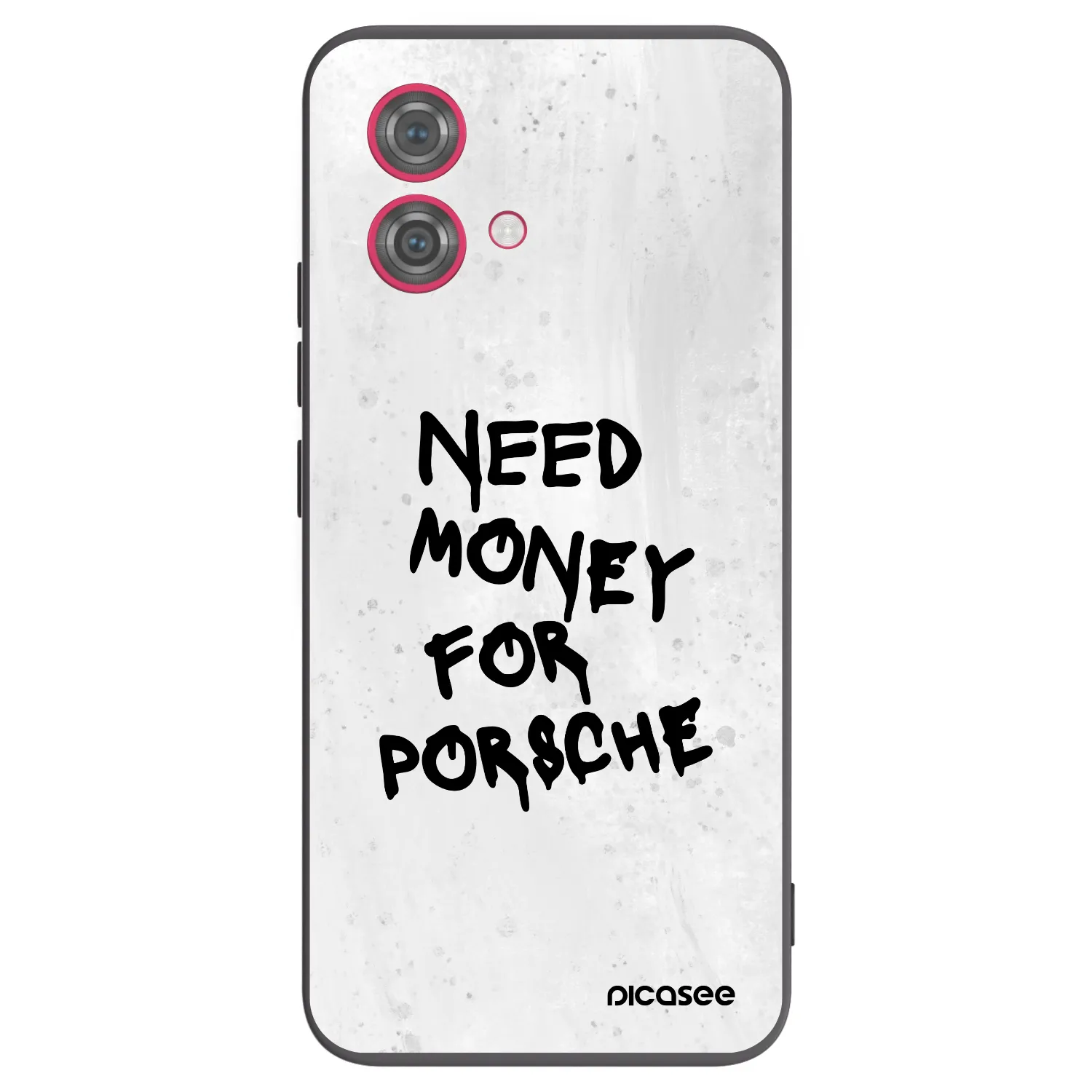 Picasee fekete szilikon tok az alábbi mobiltelefonokra Motorola Moto G84 5G - White Dollar