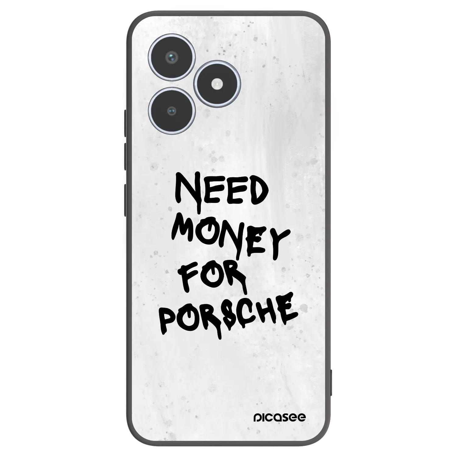 Picasee fekete szilikon tok az alábbi mobiltelefonokra Realme C53 - White Dollar