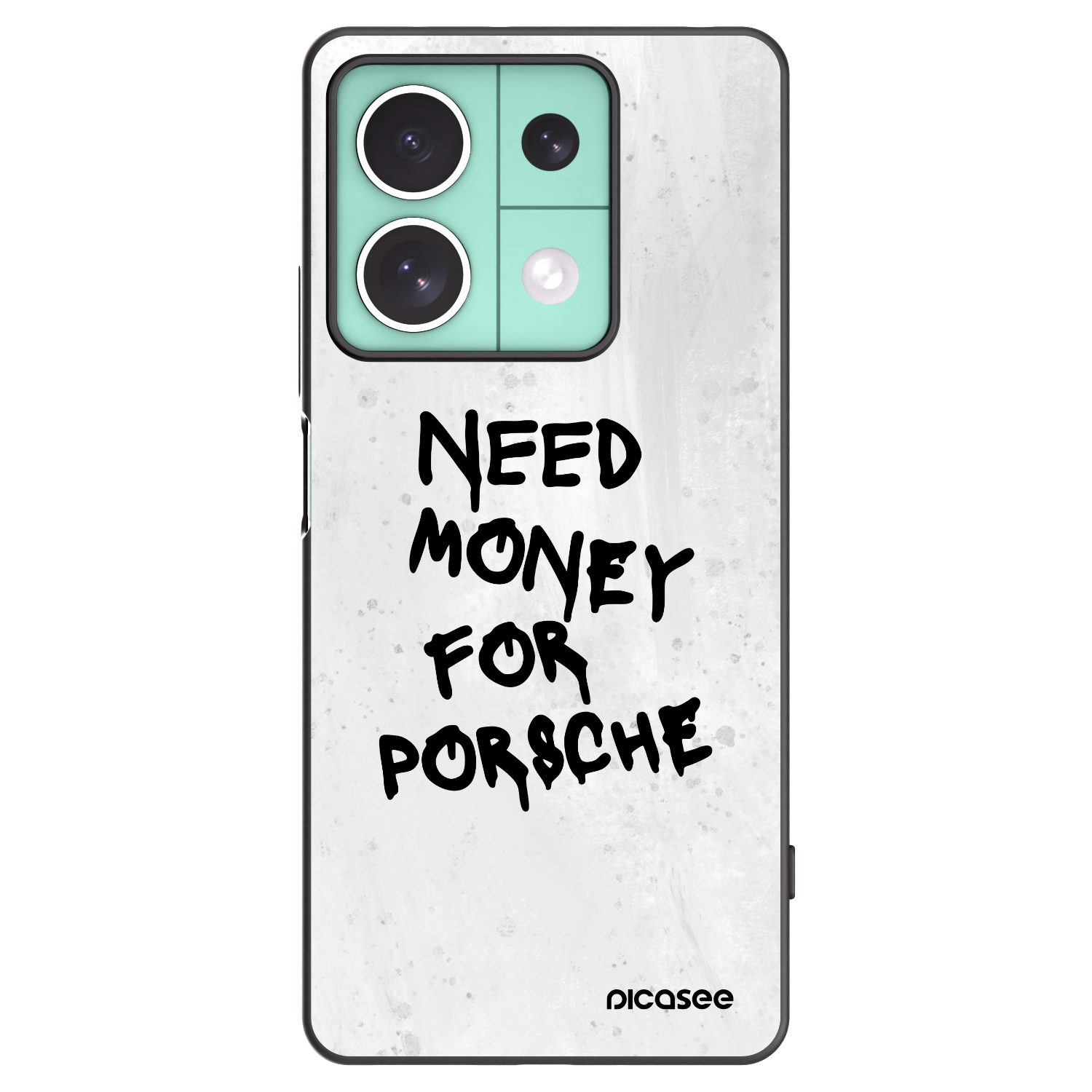 Picasee fekete szilikon tok az alábbi mobiltelefonokra Xiaomi Redmi Note 13 5G - White Dollar