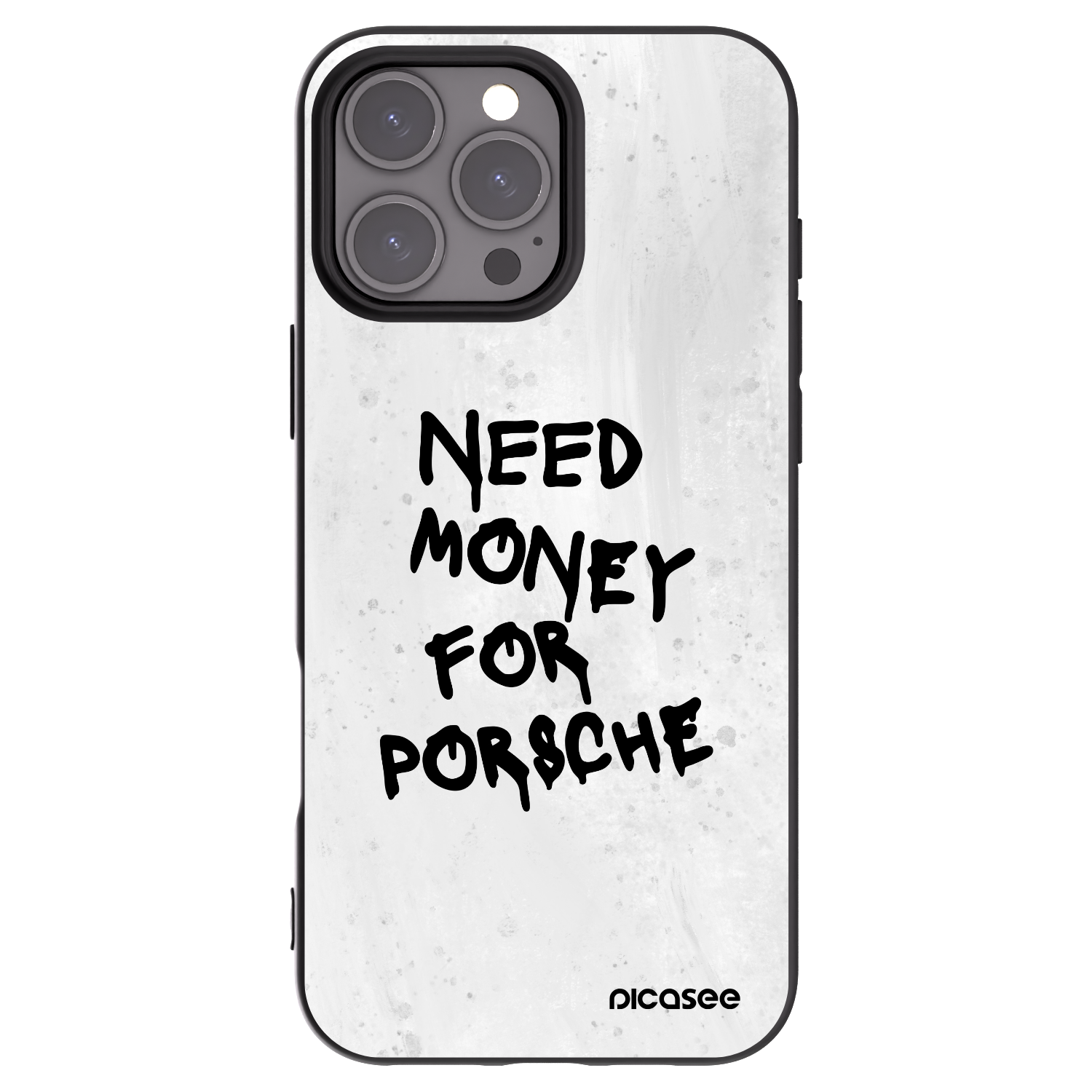 Picasee fekete szilikon tok az alábbi mobiltelefonokra Apple iPhone 16 Pro Max - White Dollar