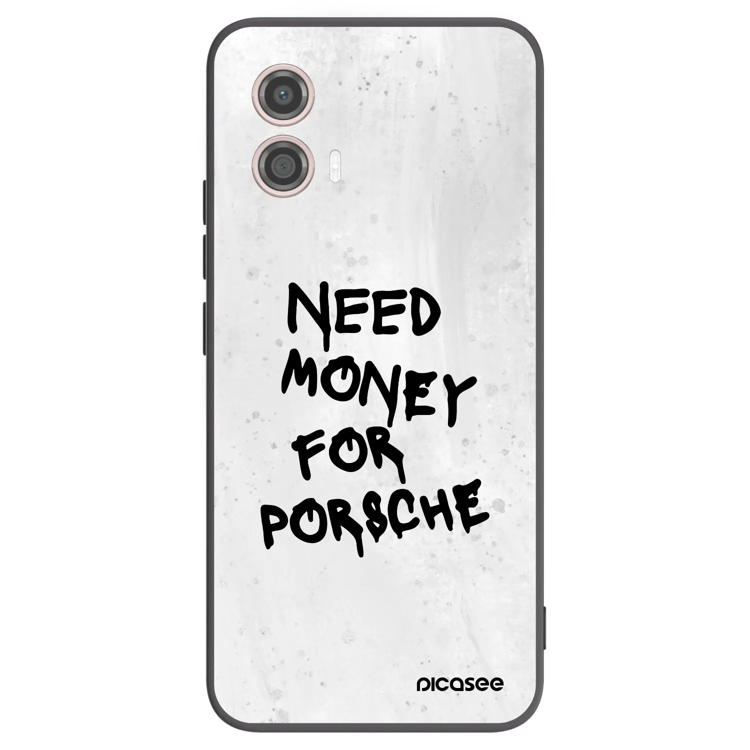 Picasee fekete szilikon tok az alábbi mobiltelefonokra Motorola Moto G53 5G - White Dollar