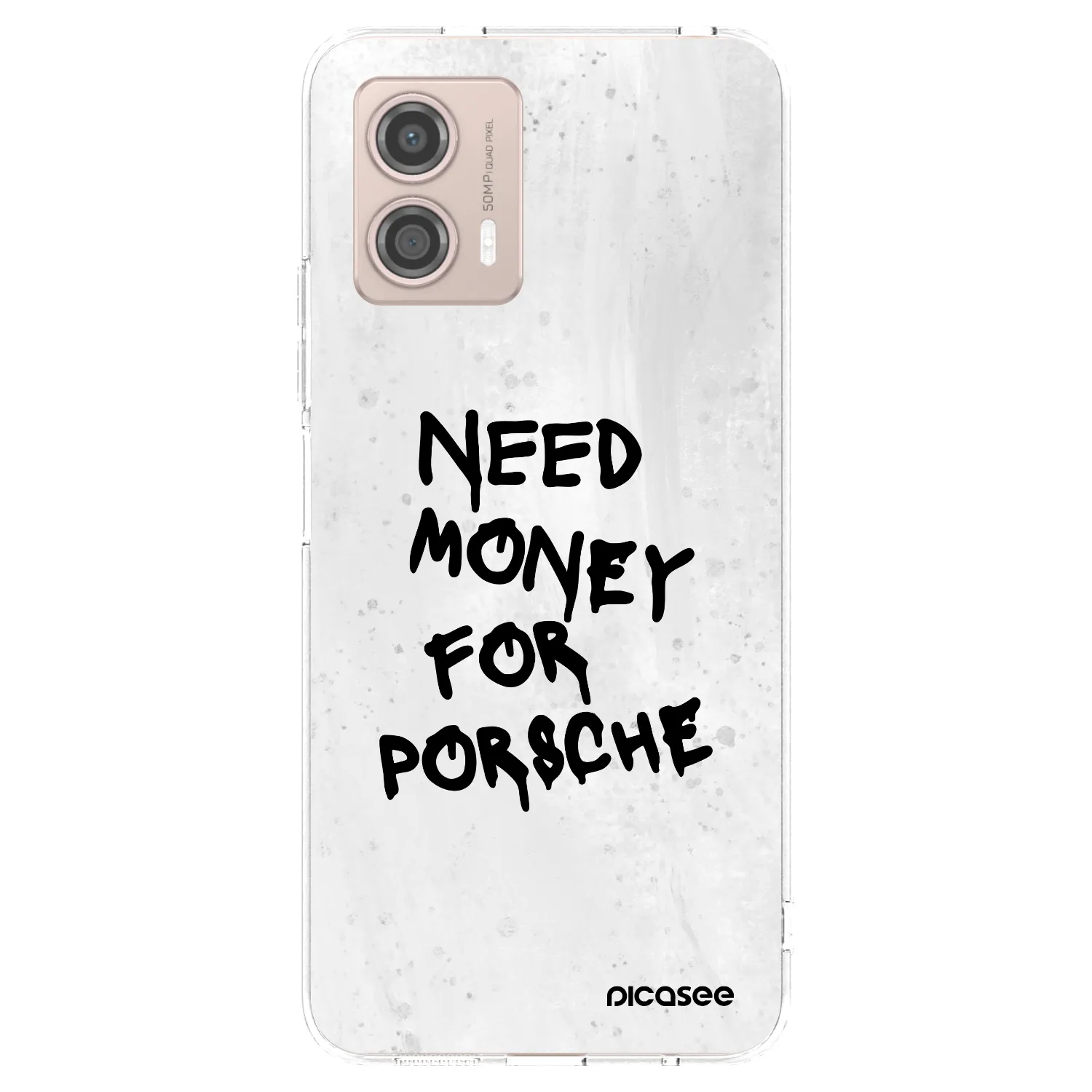 Picasee átlátszó szilikon tok az alábbi mobiltelefonokra Motorola Moto G53 5G - White Dollar