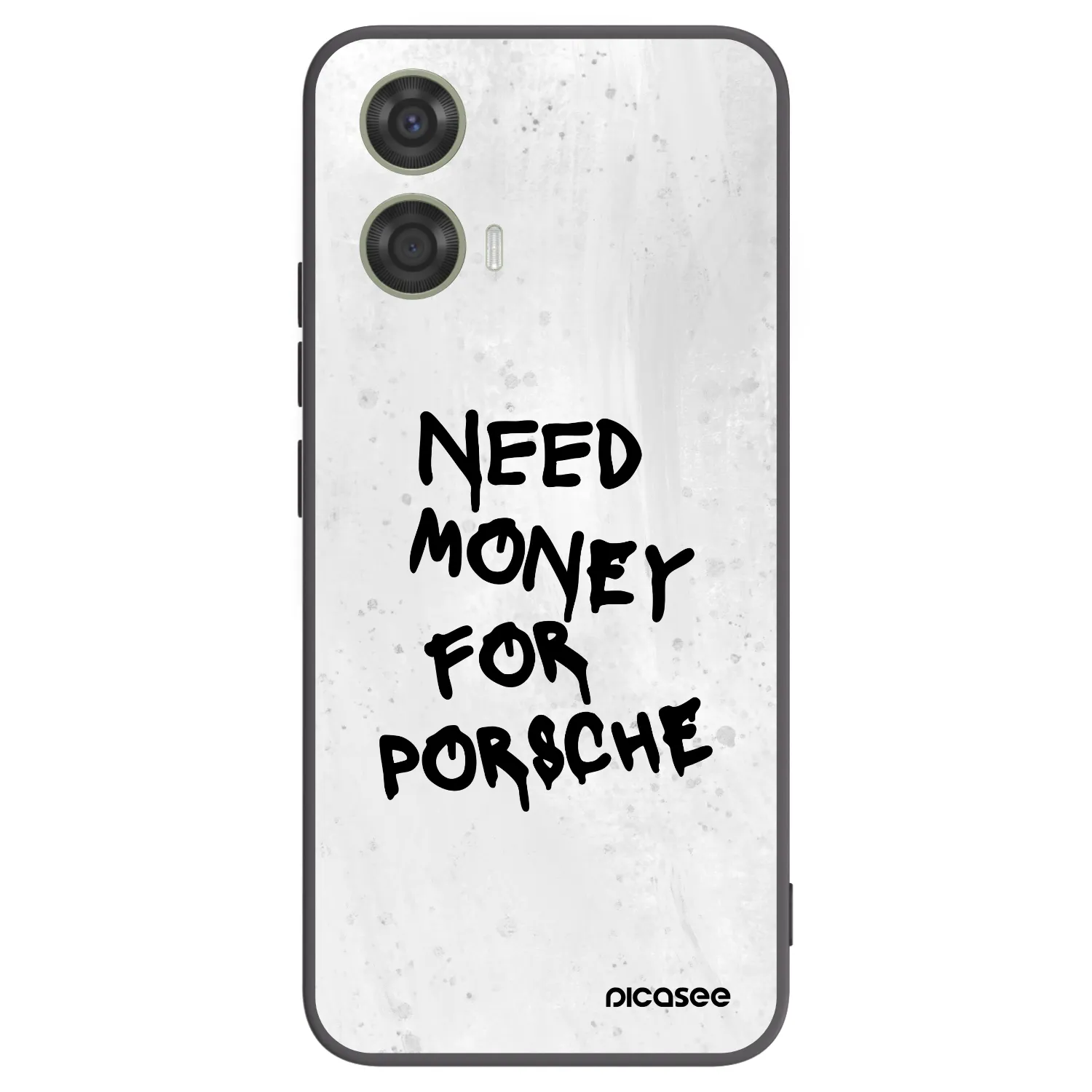 Picasee fekete szilikon tok az alábbi mobiltelefonokra Motorola Moto G24 - White Dollar