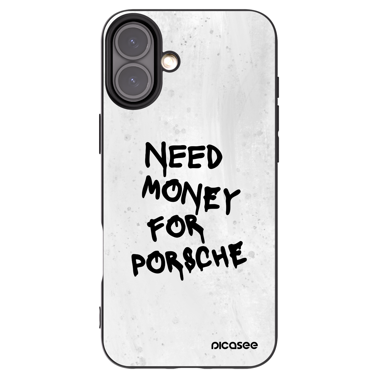 Picasee fekete szilikon tok az alábbi mobiltelefonokra Apple iPhone 16 Plus - White Dollar
