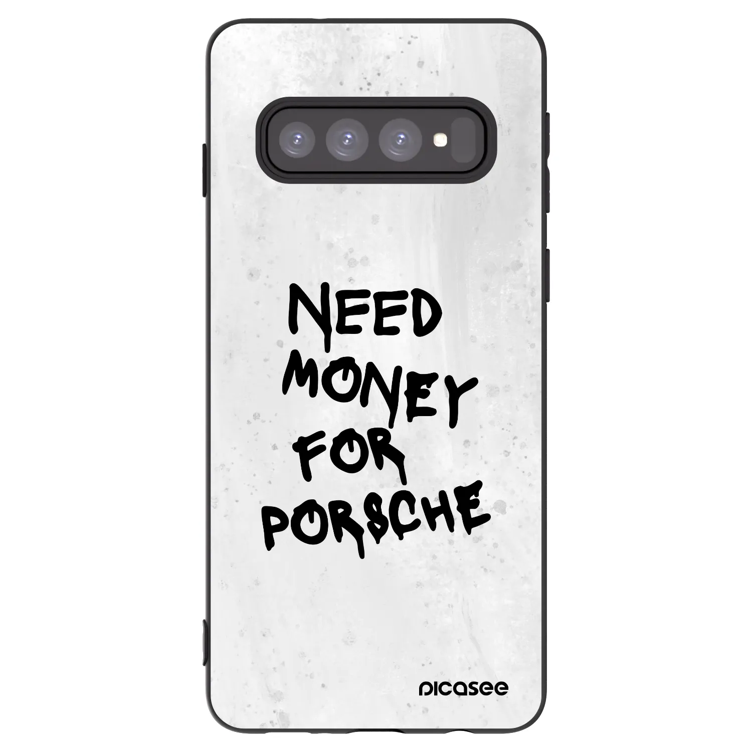 Picasee fekete szilikon tok az alábbi mobiltelefonokra Samsung Galaxy S10 G973 - White Dollar