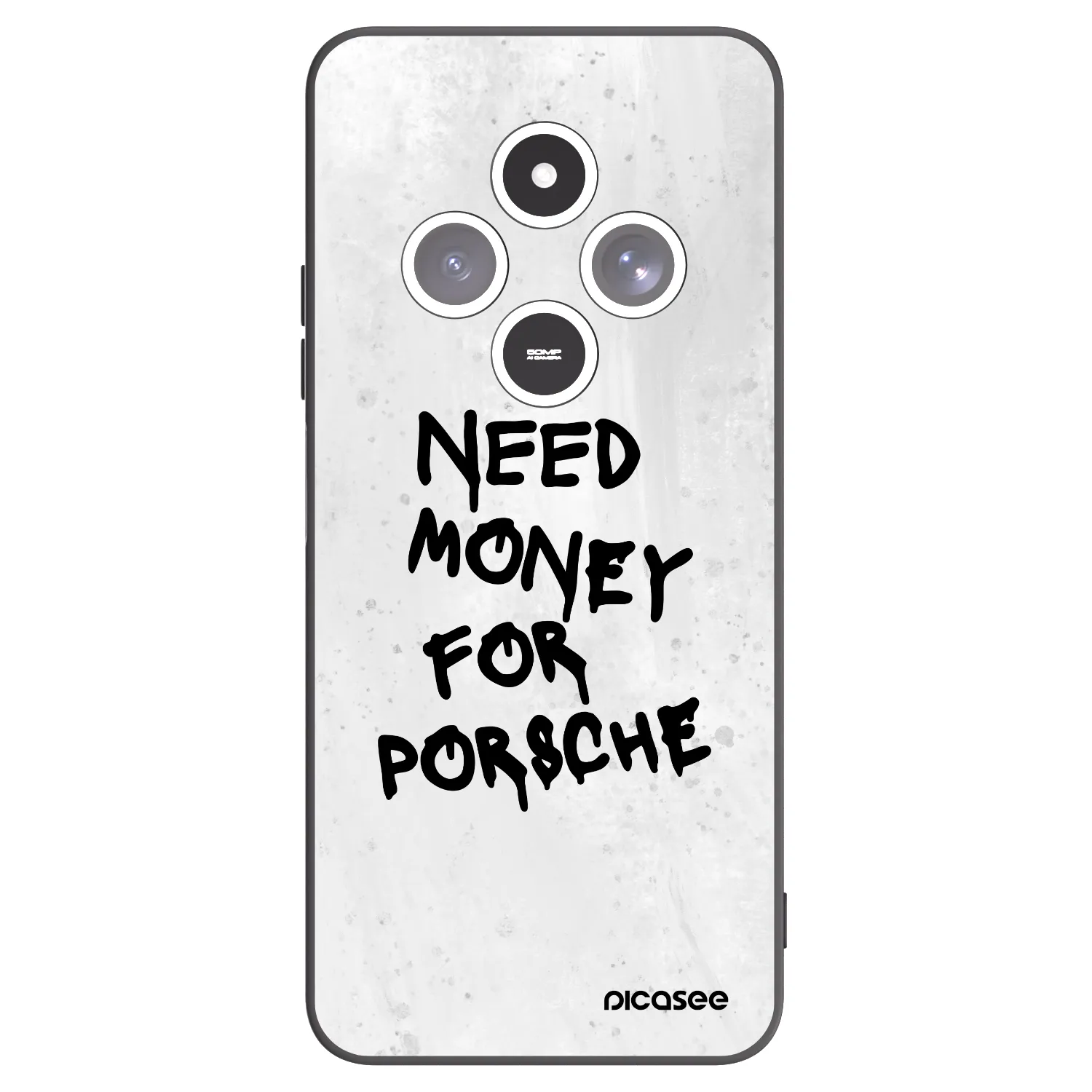 Picasee fekete szilikon tok az alábbi mobiltelefonokra Xiaomi Redmi 14C - White Dollar