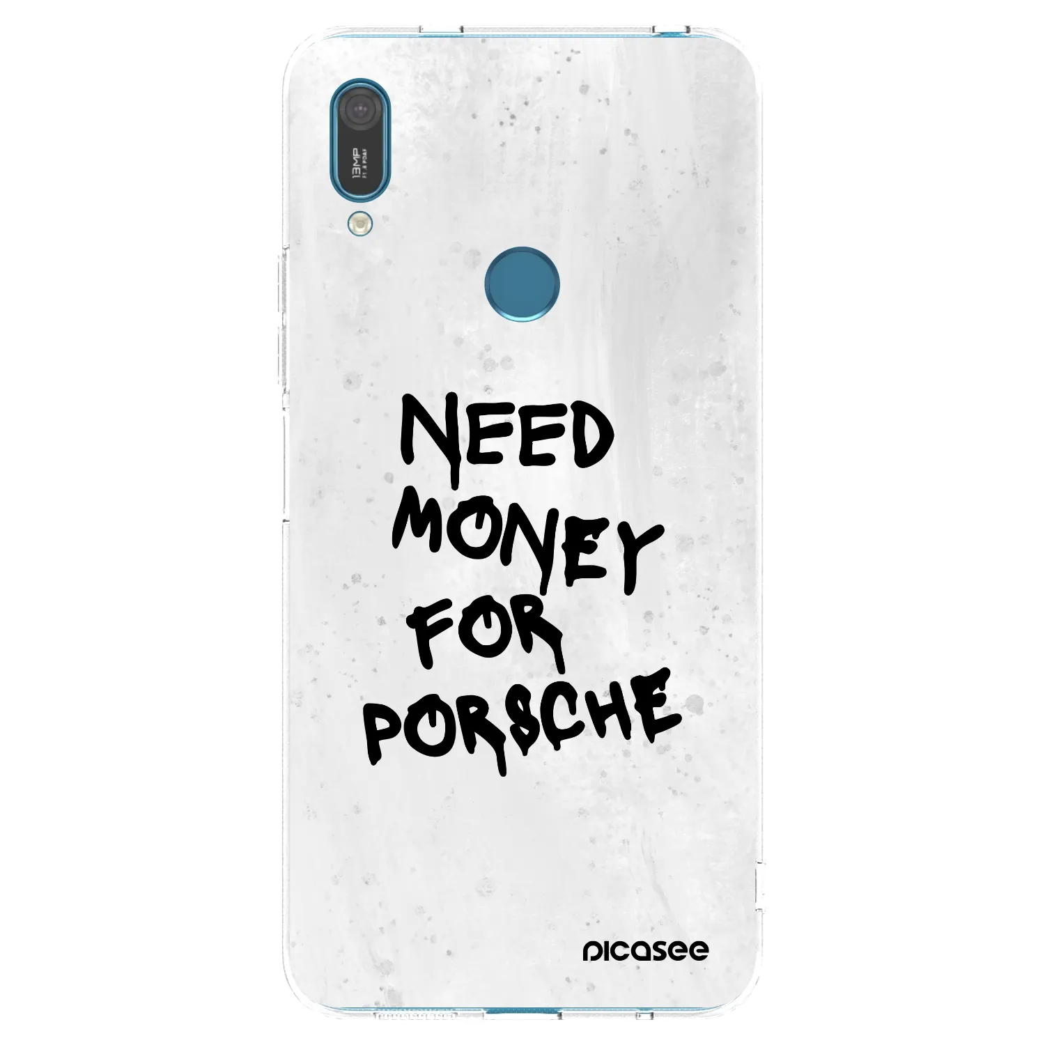 Picasee átlátszó szilikon tok az alábbi mobiltelefonokra Huawei Y7 2019 - White Dollar