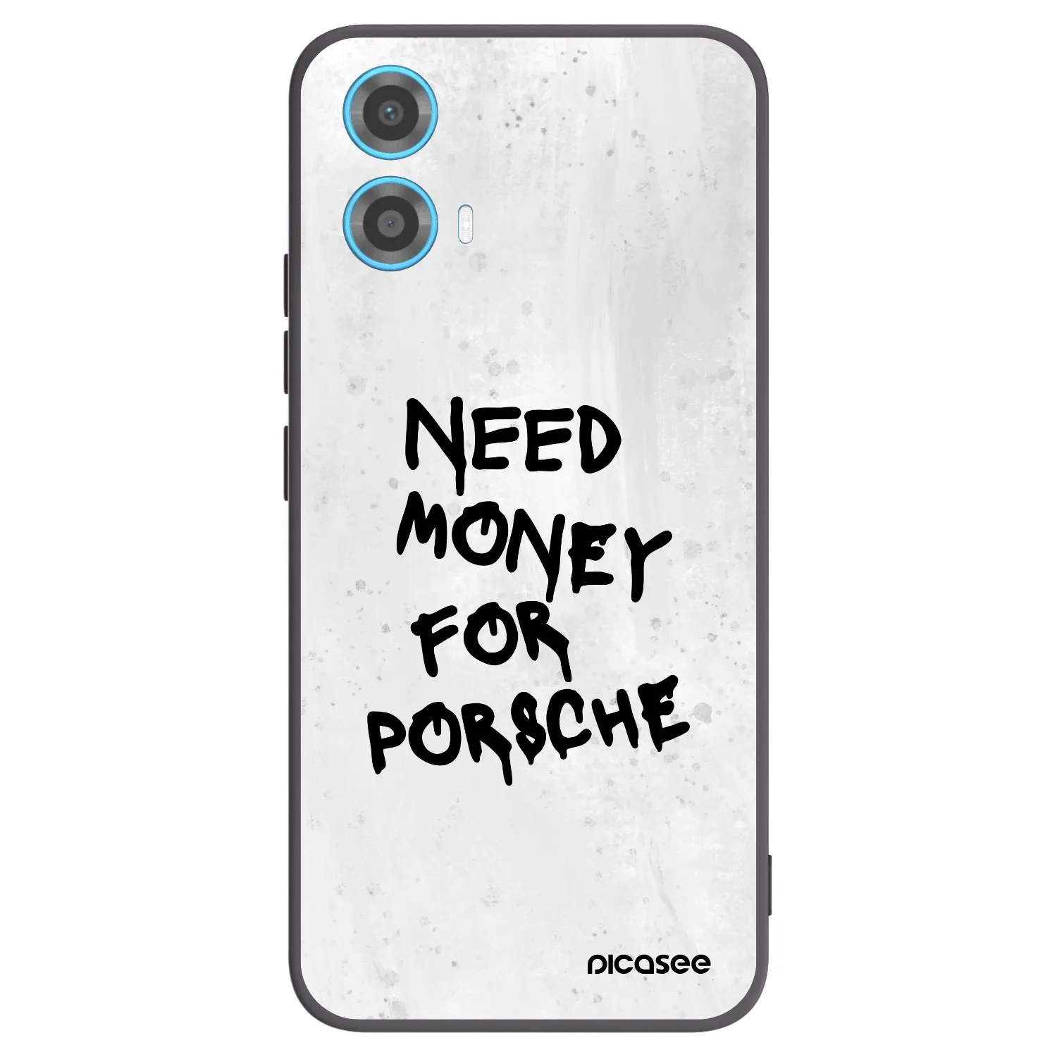 Picasee fekete szilikon tok az alábbi mobiltelefonokra Motorola Moto G34 5G - White Dollar