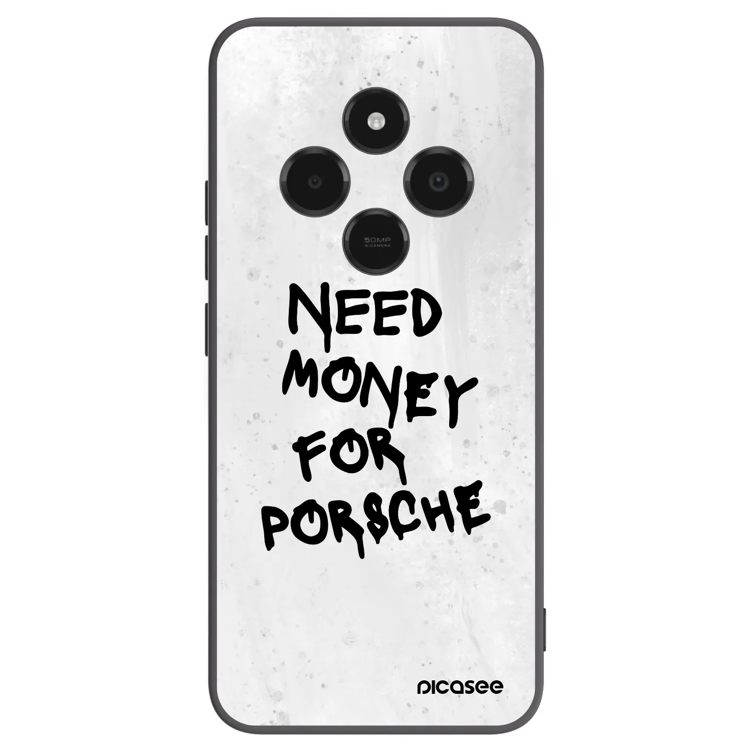 Picasee fekete szilikon tok az alábbi mobiltelefonokra Xiaomi Poco C75 - White Dollar