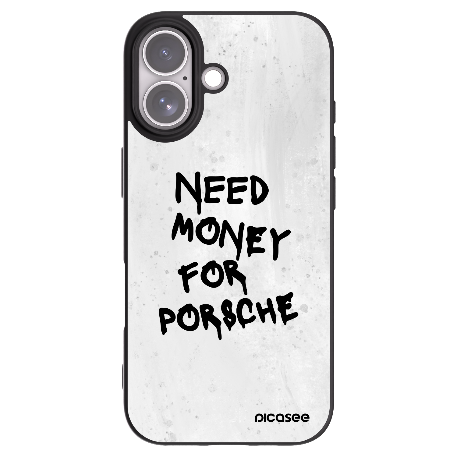 Picasee fekete szilikon tok az alábbi mobiltelefonokra Apple iPhone 17 - White Dollar