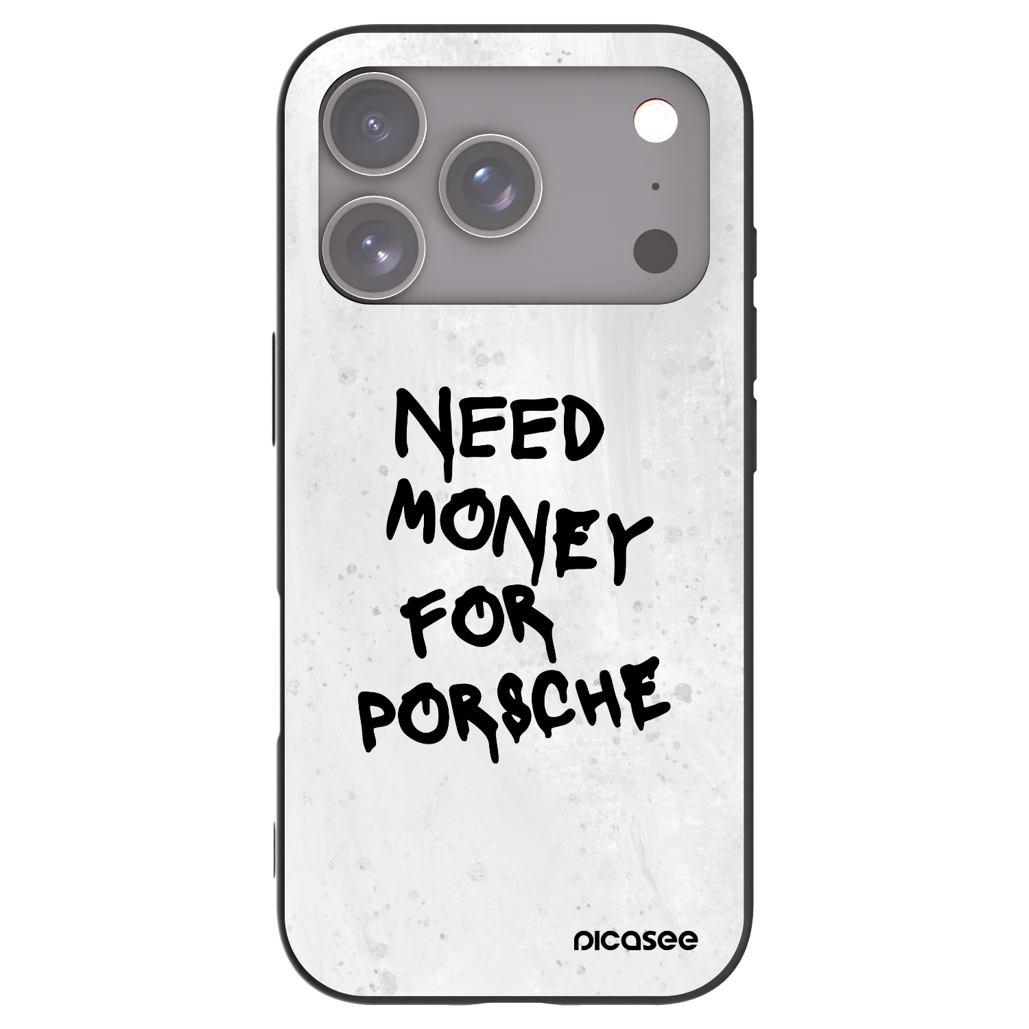 Picasee fekete szilikon tok az alábbi mobiltelefonokra Apple iPhone 17 Pro - White Dollar