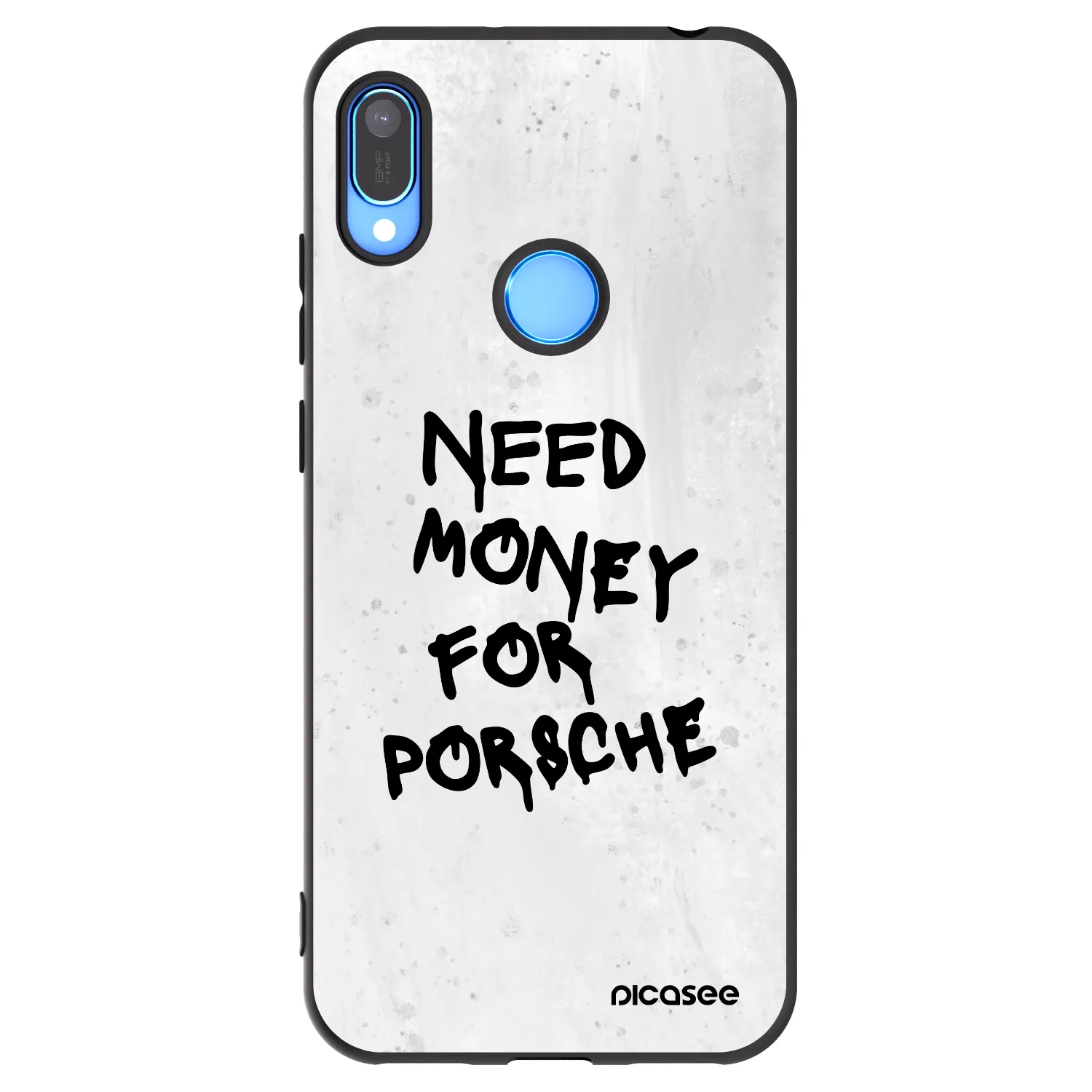 Picasee fekete szilikon tok az alábbi mobiltelefonokra Huawei Y6 2019 - White Dollar