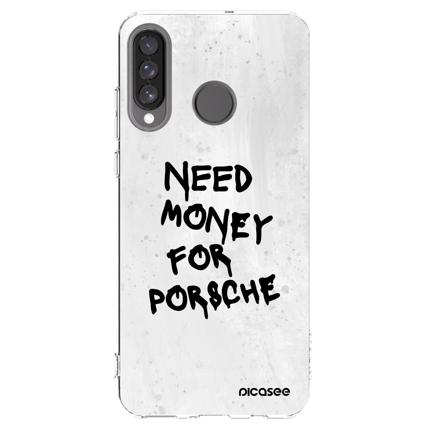 Picasee átlátszó szilikon tok az alábbi mobiltelefonokra Huawei P30 Lite - White Dollar