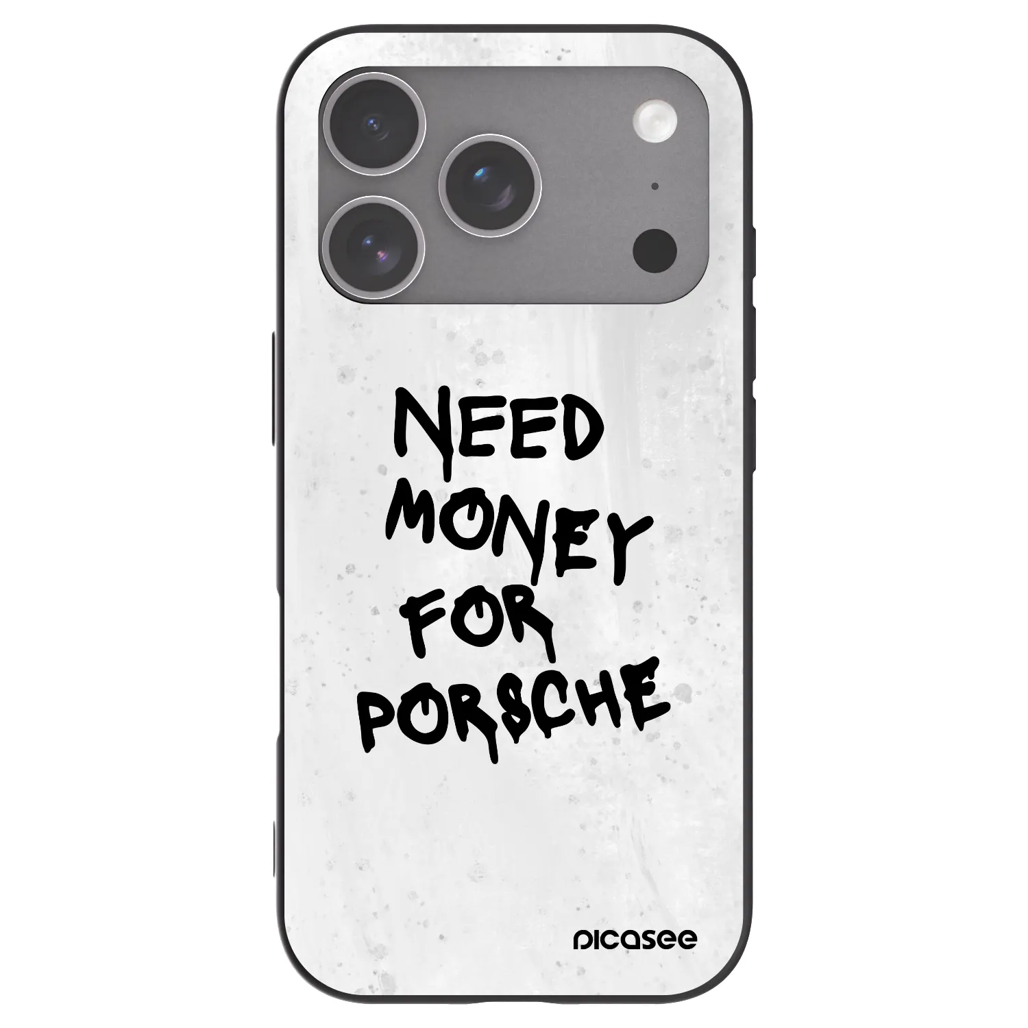 Picasee fekete szilikon tok az alábbi mobiltelefonokra Apple iPhone 18 Pro - White Dollar
