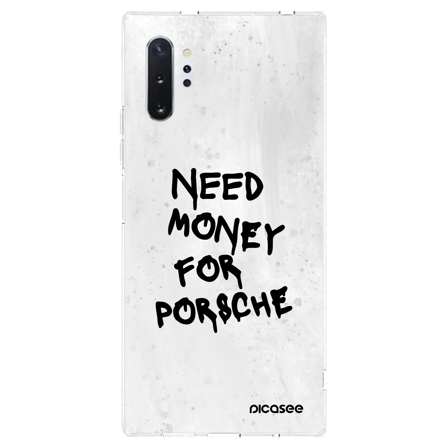 Picasee átlátszó szilikon tok az alábbi mobiltelefonokra Samsung Galaxy Note 10+ N975F - White Dollar