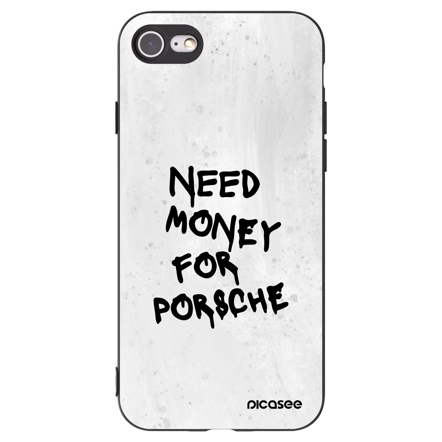 Picasee fekete szilikon tok az alábbi mobiltelefonokra Apple iPhone SE 2020 - White Dollar