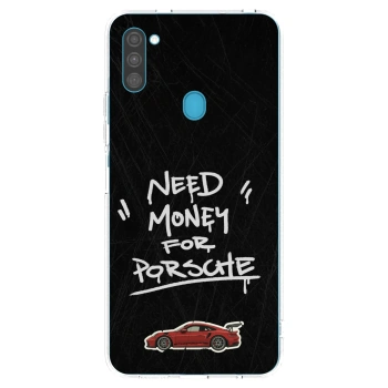 Picasee átlátszó szilikon tok az alábbi mobiltelefonokra Samsung Galaxy M11 - Dark Racer