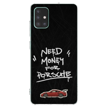 Picasee átlátszó szilikon tok az alábbi mobiltelefonokra Samsung Galaxy M51 M515F - Dark Racer