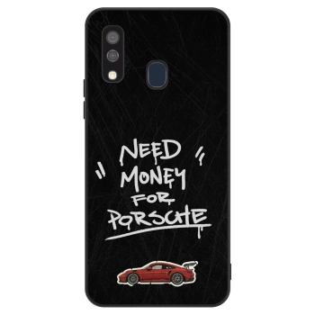 Szilikon tok erre a típusra Samsung Galaxy A40 A405F - Dark Racer