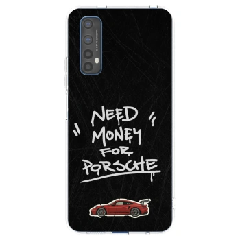 Picasee átlátszó szilikon tok az alábbi mobiltelefonokra Realme 7 - Dark Racer