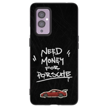 Picasee fekete szilikon tok az alábbi mobiltelefonokra OnePlus 9 - Dark Racer