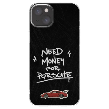 Picasee átlátszó szilikon tok az alábbi mobiltelefonokra Apple iPhone 15 Plus - Dark Racer