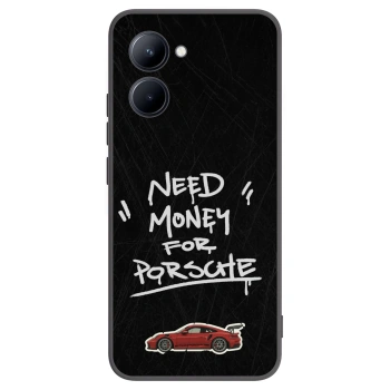 Picasee fekete szilikon tok az alábbi mobiltelefonokra Realme C33 (2023) - Dark Racer