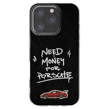 Picasee átlátszó szilikon tok az alábbi mobiltelefonokra Apple iPhone 16 Pro - Dark Racer
