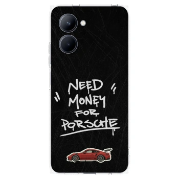 Picasee átlátszó szilikon tok az alábbi mobiltelefonokra Realme C33 (2023) - Dark Racer