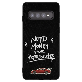 Picasee fekete szilikon tok az alábbi mobiltelefonokra Samsung Galaxy S10 G973 - Dark Racer